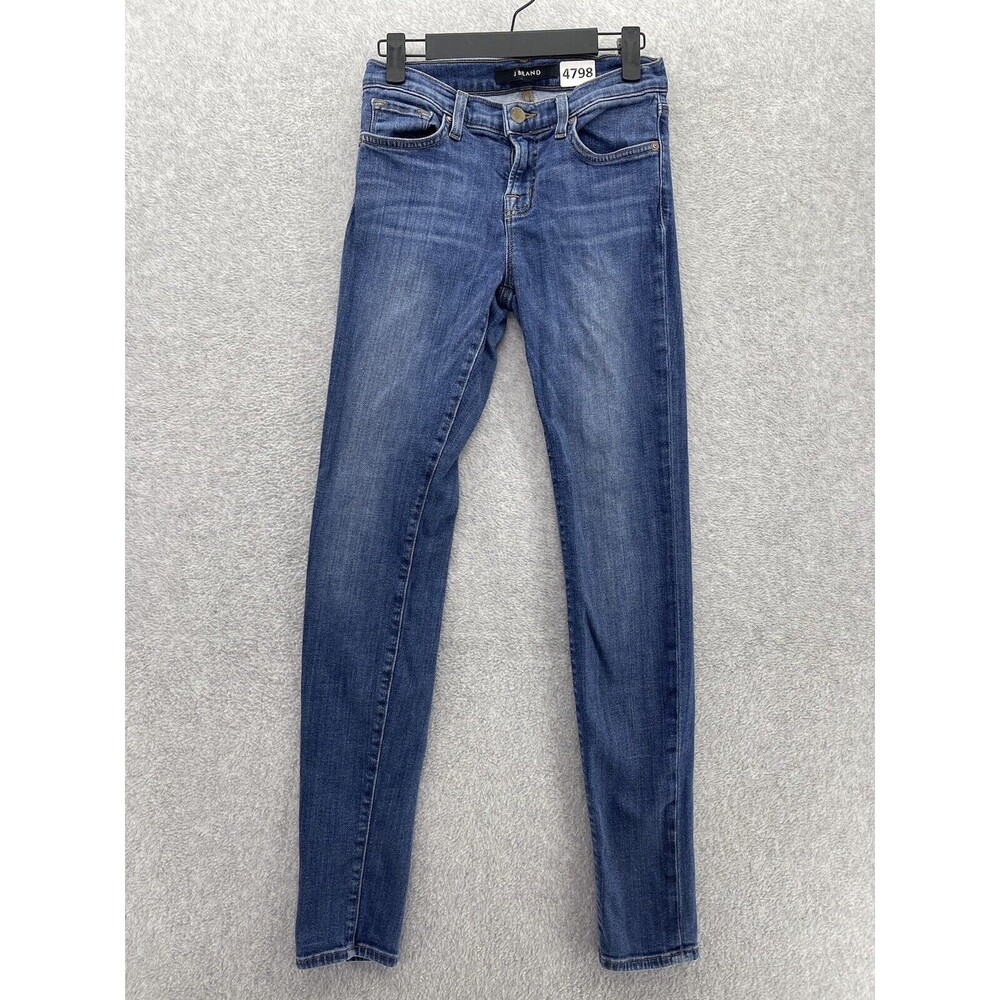 J Brand Women's Blue Denim Jeans Size 26 Super Skinny Cotton